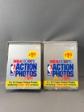 Group of 2 Boxes NBA Hoops Action Photos