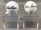 Signed Sam Snead and Gene Sarazen Golf Balls with COA
