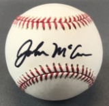 Signed John McCain Baseball with COA