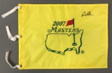 Signed Arnold Palmer 2007 Masters Pin Flag with COA