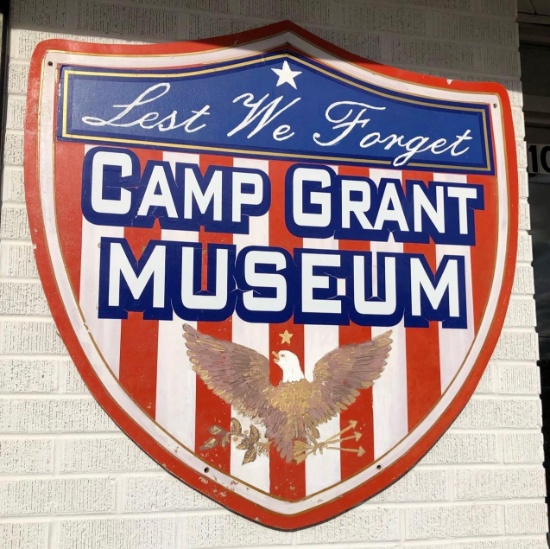 Camp Grant museum painted sign