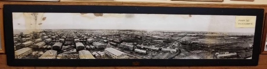 Massive framed aerial view of Camp Grant