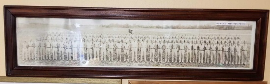 Framed military photograph