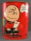Vintage Cheinco Peanuts Charlie Brown/Snoopy Metal trash can