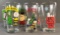 Group of 7 Peanuts Christmas drinking glasses