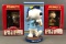 Group of 3 Peanuts Bobble Heads in original packaging