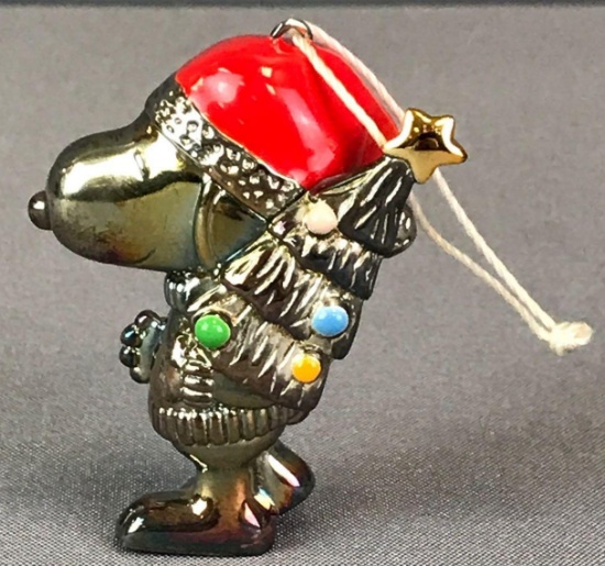 Lenox Peanuts Silver plated Enamel Ornament