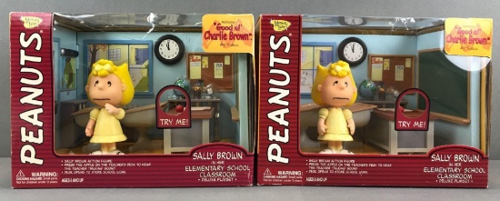 Group of 2 Memory Lane Good Ol Charlie Brown playsets in original packaging