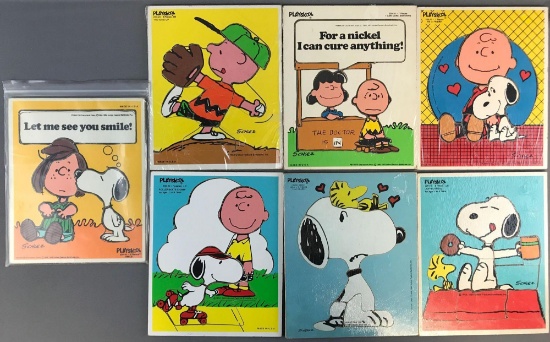Peanuts Group of 7 Wooden Puzzles