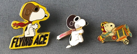 Peanuts Group of 3 Pins