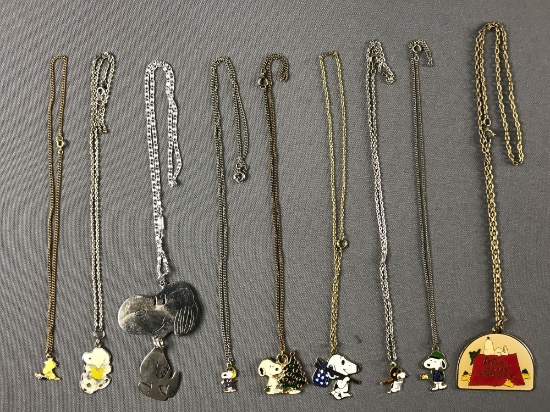 Peanuts Group of 9 Necklaces