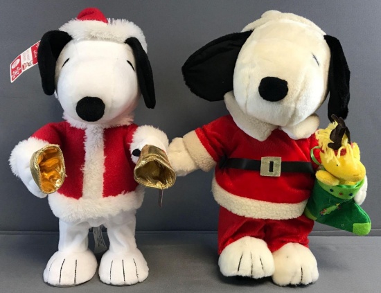 Peanuts Group of 2 Christmas Snoopys