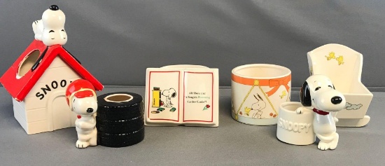Peanuts Group of 6 Planters