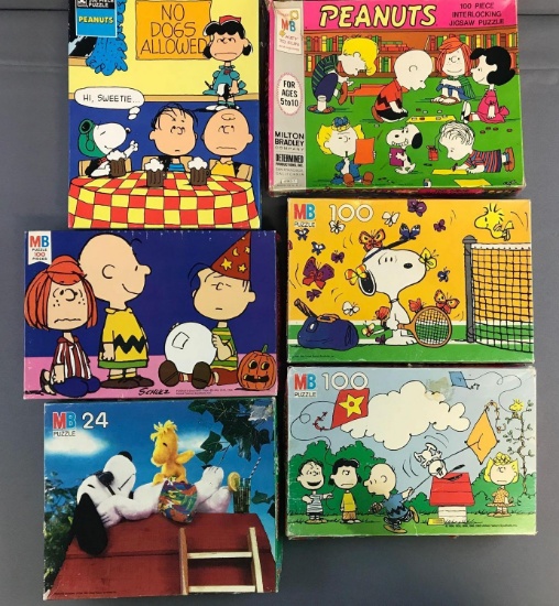 Peanuts Group of 6 Puzzles