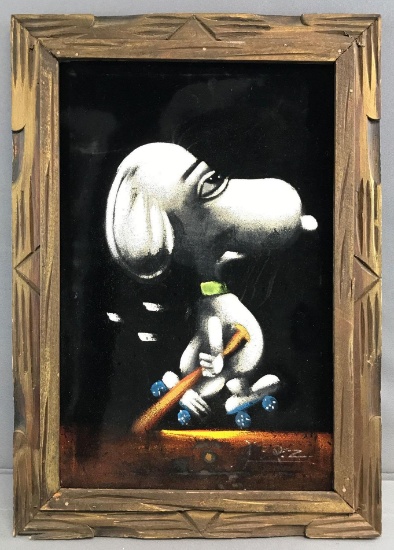 Peanuts Velvet Snoopy Art