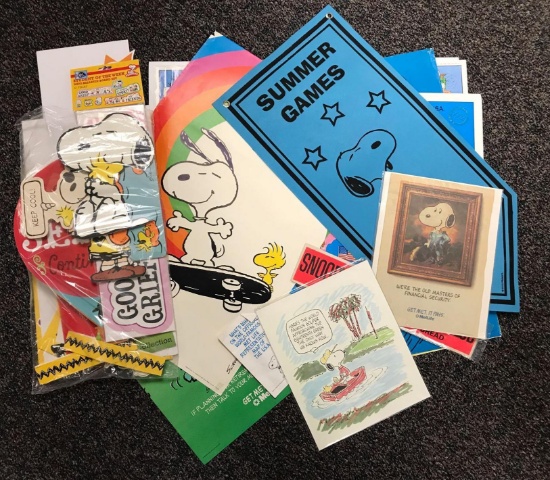 Peanuts Group of 30 Plus Miscellaneous Wall Posters