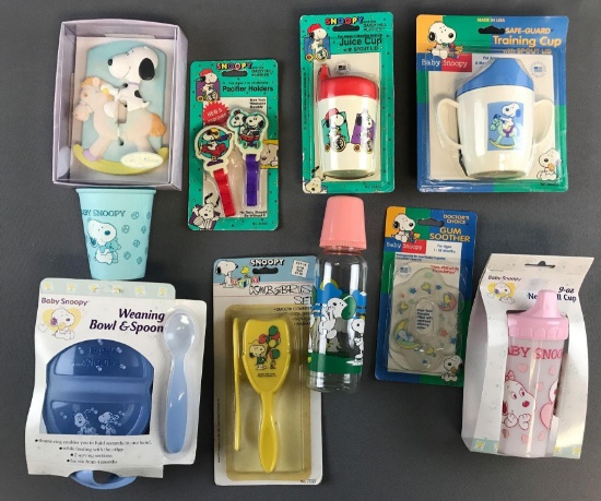 Peanuts Group of 10 Baby Items