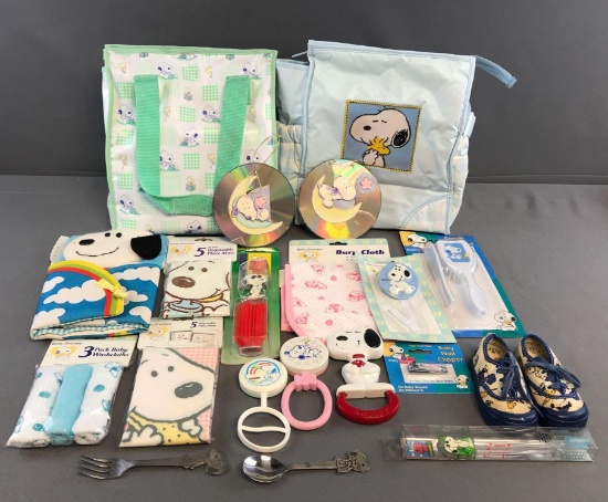 Peanuts Group of 10 Plus Baby Items