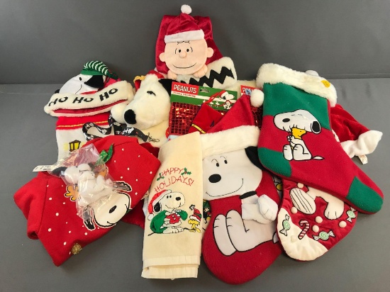 Peanuts Group of 30 Plus Miscellaneous Soft Items