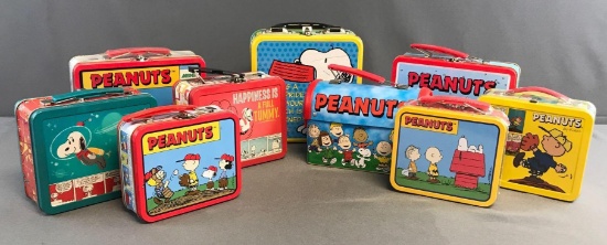 Peanuts Group of 8 Tin Lunchboxes