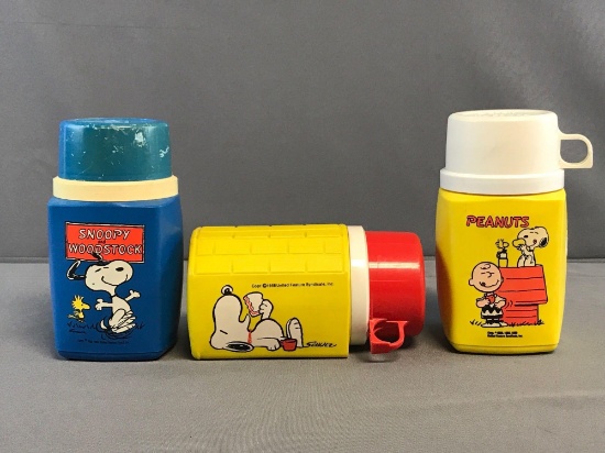 Peanuts Group of 3 Thermos Drink Containers