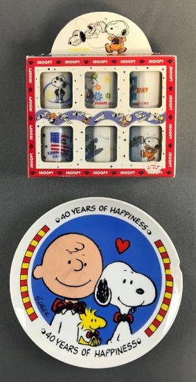 Peanuts Group of 2 Anniversary Memorabilia