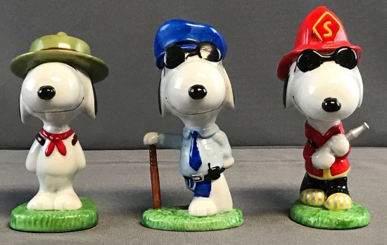 Peanuts Group of 3 Figurines