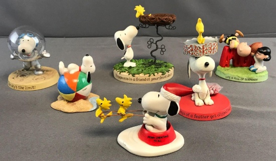 Peanuts Group of 6 Hallmark Figurines