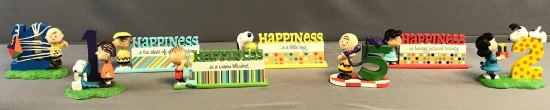 Peanuts Group of 8 Figurines