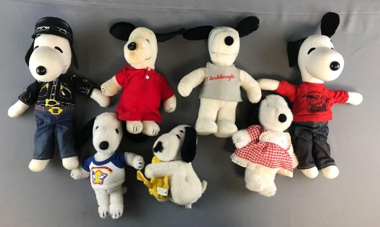Peanuts Group of 7 Plush Dolls