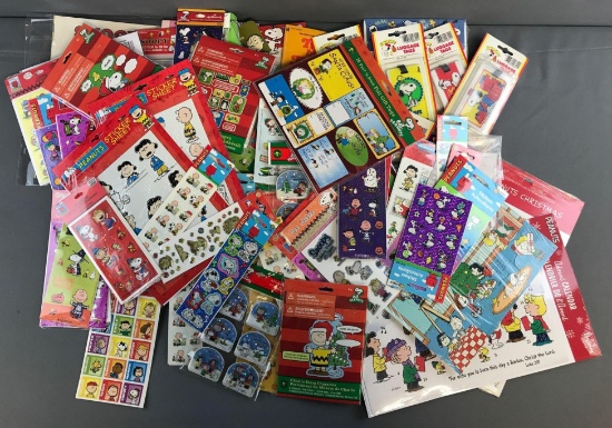 Peanuts Group of 50 Plus Stickers and More