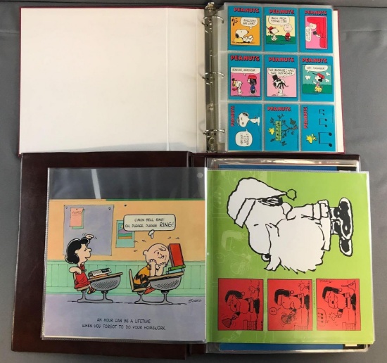 Group of 2 Peanuts Memorabilia Binders
