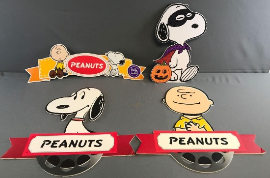 Group of 4 Peanuts POP Advertising