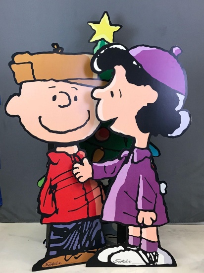 Group of 3 Peanuts Christmas Standing Cut Outs