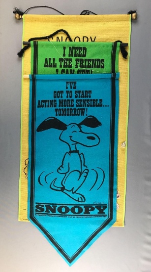 Group of 3 Peanuts Banners