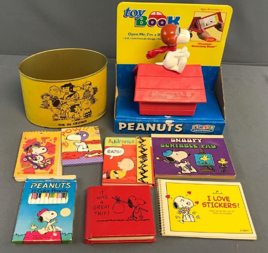 Group of 9 Miscellaneous Peanuts Items