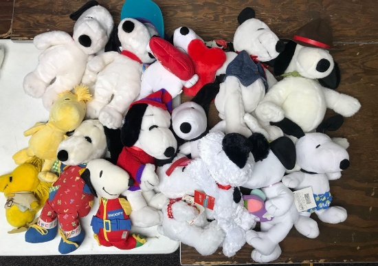 Group of 20 Plus Peanuts Plush Toys