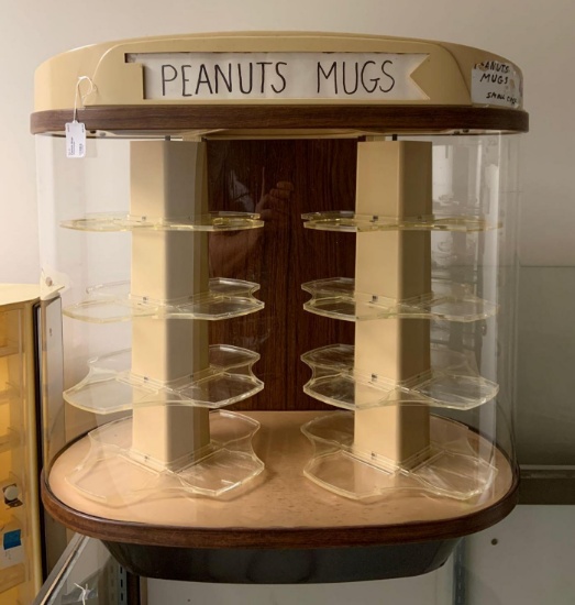 Vintage Timex rotating plexiglass countertop showcase