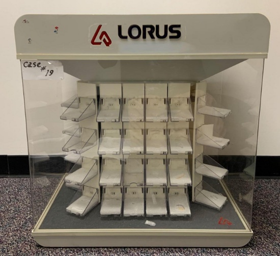 Lorus quartz plexiglass countertop showcase