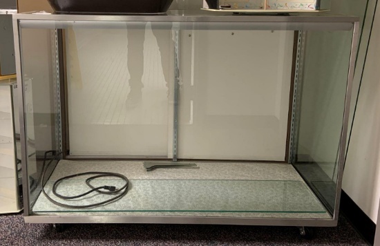 Large glass and metal showcase
