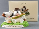 Peanuts Hallmark Snoopy and Olaf figurine