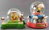 2 Westland Peanuts water globes