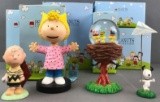 Group of 6 Westland Giftware Peanuts Collection figurines in original packaging