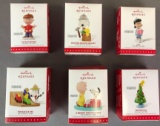 Group of 6 Peanuts Keepsake ornaments