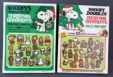 2 Vintage Peanuts Christmas Ornament Making Kits by Determined Production