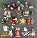 Group of 30+ assorted Peanuts ornaments