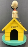 Vintage Schmid Peanuts Flying Ace Snoopy wooden music box