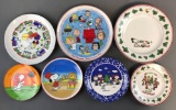 Group of 7 assorted Peanuts decorative plates