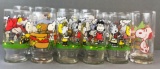 Group of 13 assorted Peanuts drinking glasses