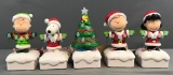 Peanuts Hallmark Group of 5 Christmas Figurines